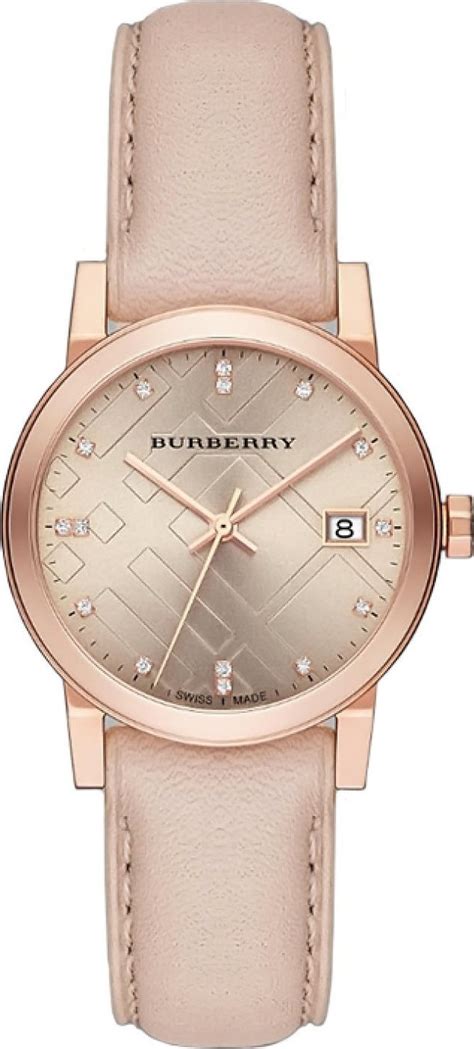 burberry rose gold diamond watch|burberry gold watch women's.